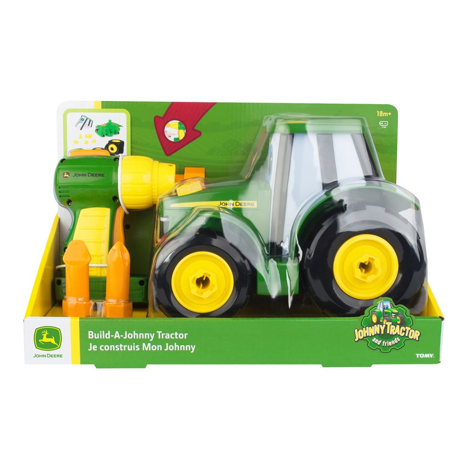 John Deere Build-a-Johnny Tractor Toy - Kids 18 Mo Up - Toy Drill - Brand  New!