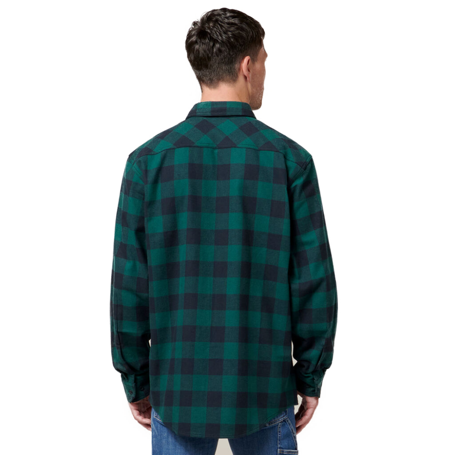Hard Yakka Long Sleeve Check Flannel Work Shirt, Y07295